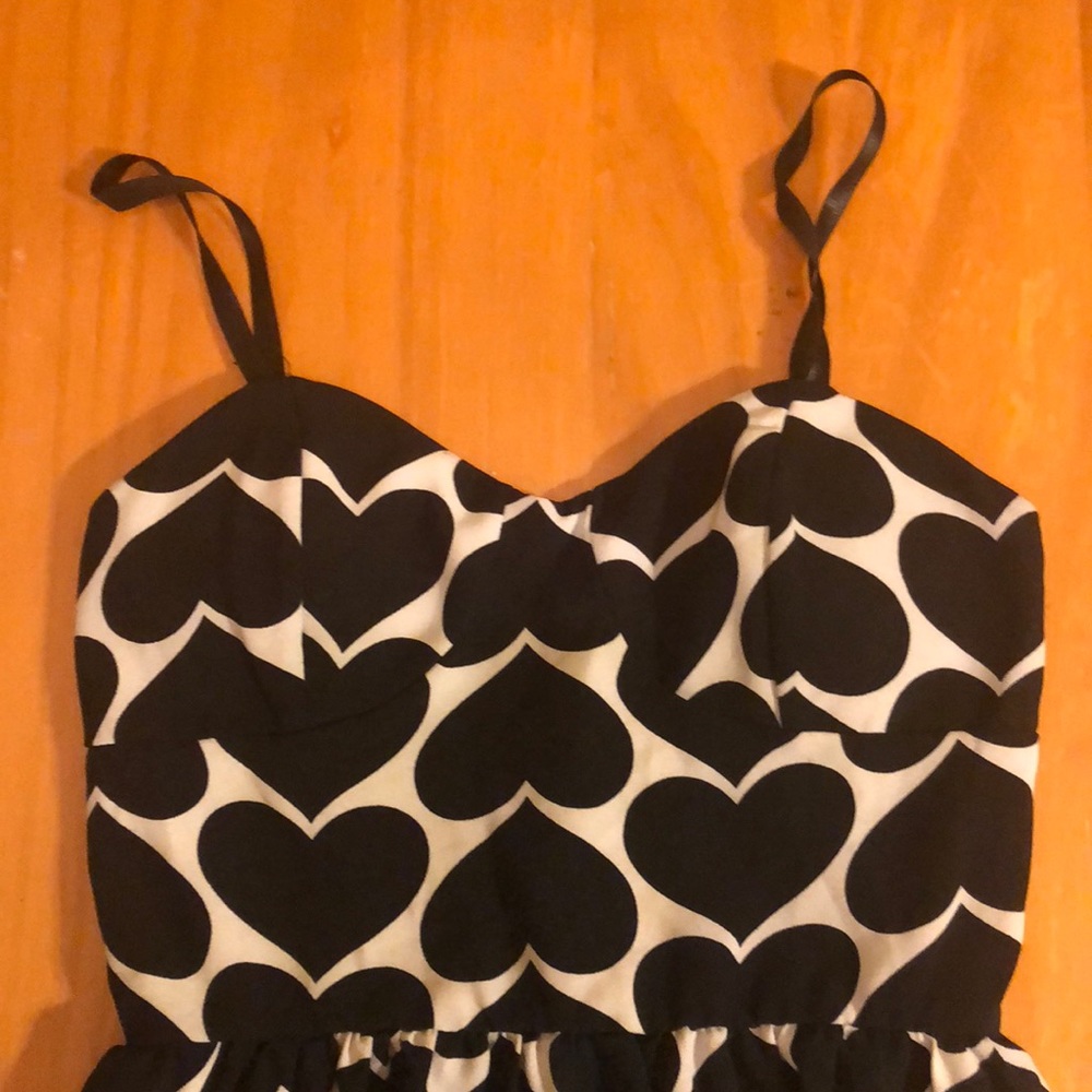 Black and White heart dress S/M.
